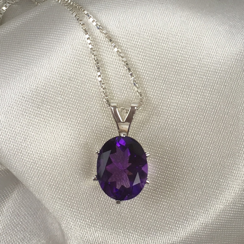 💜Genuine Moroccan Amethyst Pendant💜
